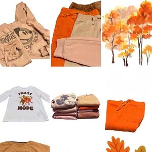 2T Autumn Colors Toddler Bundle / Orange - Peach Toddler Clothing Lot